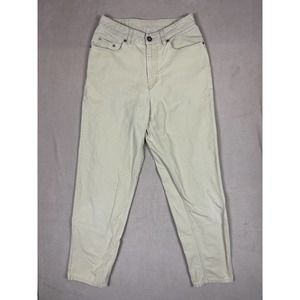 Patagonia Womens 8 Jeans Yellow Straight Leg Regular Fit‎ High Rise